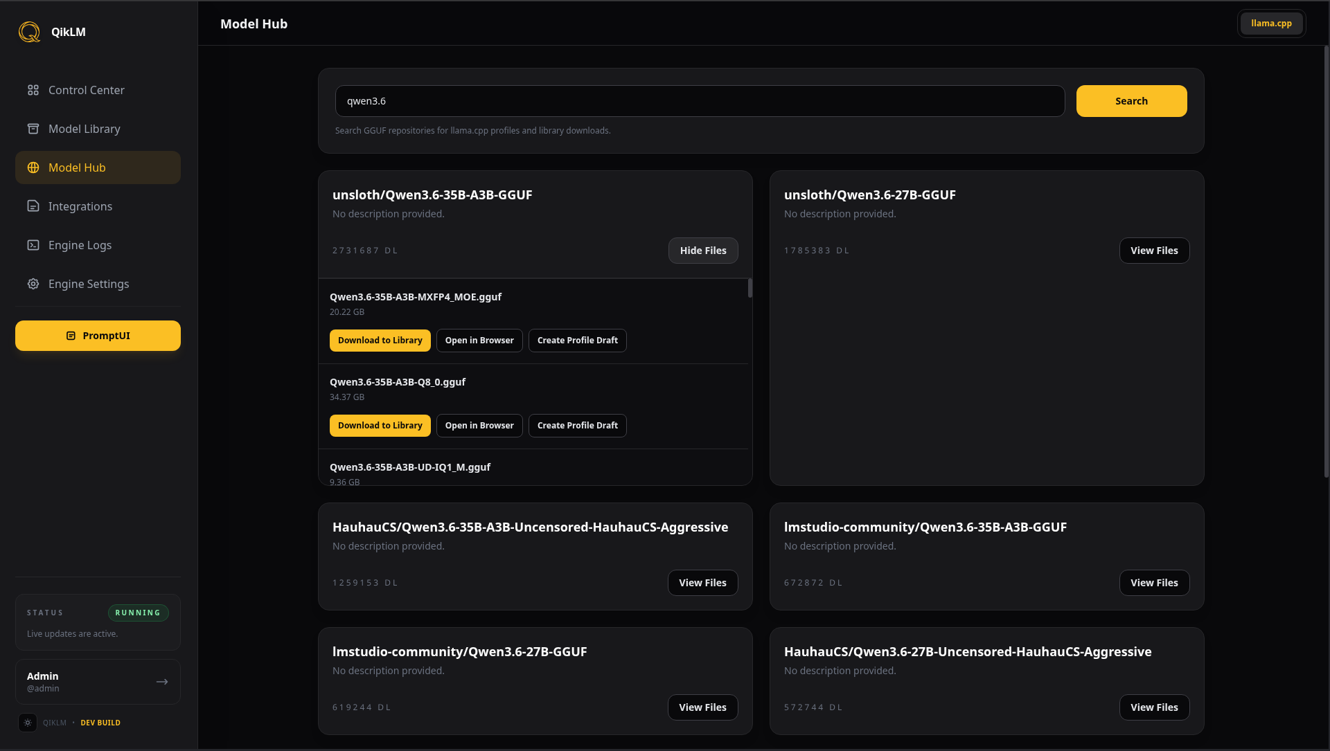 Open Model Hub